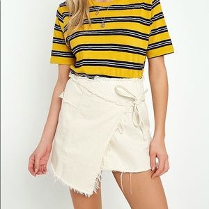 BDG denim wrap skirt